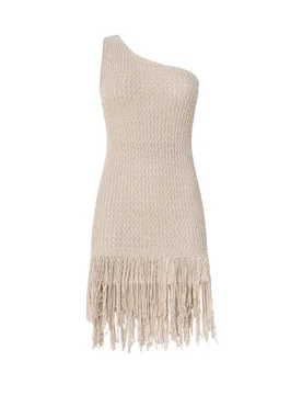 Vestiti casual donna - juniperos abito openwork - grigio - PINKO - FashionsVida