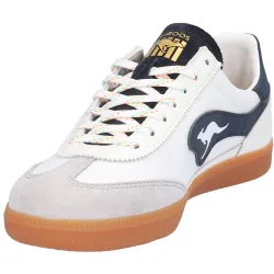 Zapatillas deportivas de mujer de piel con logotipo lateral