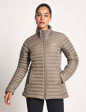Nula Funnel Neck Puffer Jacket Grey Marl female - Berghaus - FashionsVida