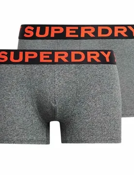 Boxers M3110461a Trunk 2 Unités Black Mega Grit/Gry Mrl Feeder XL - Superdry - FashionsVida
