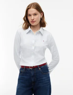 SIM PIQUE S BTN DOWN SHRT femae - L - FashionsVida