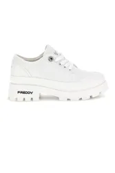 Sneakers bianco platform suoletta estraibile tomaia ricamata S2617FY7690 36