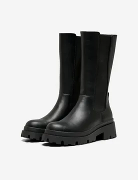 Stiefel - ONLDOJA-5 PU LONG BOOT - NOOS - EU36 bis EU41 - für Damen - Größe EU41 - schwarz - Frauen - female - Only - FashionsVida