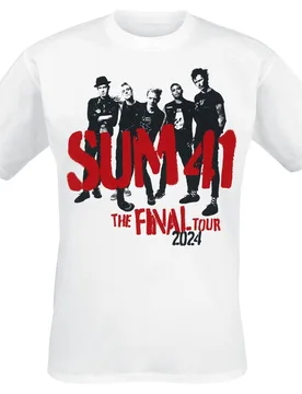 T-Shirt - Spray Paint - Tour Shirt 2024 - L bis XXL - für Männer - Größe L - weiß - Lizenziertes Merchandise! - Männer - male - Sum 41 - FashionsVida