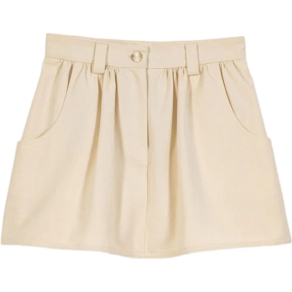 Short de mujer tipo falda pantalón de algodón - Maje - FashionsVida