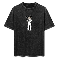 Wire Fox Terrier T-Shirt Daily Work Short Sleeve Top