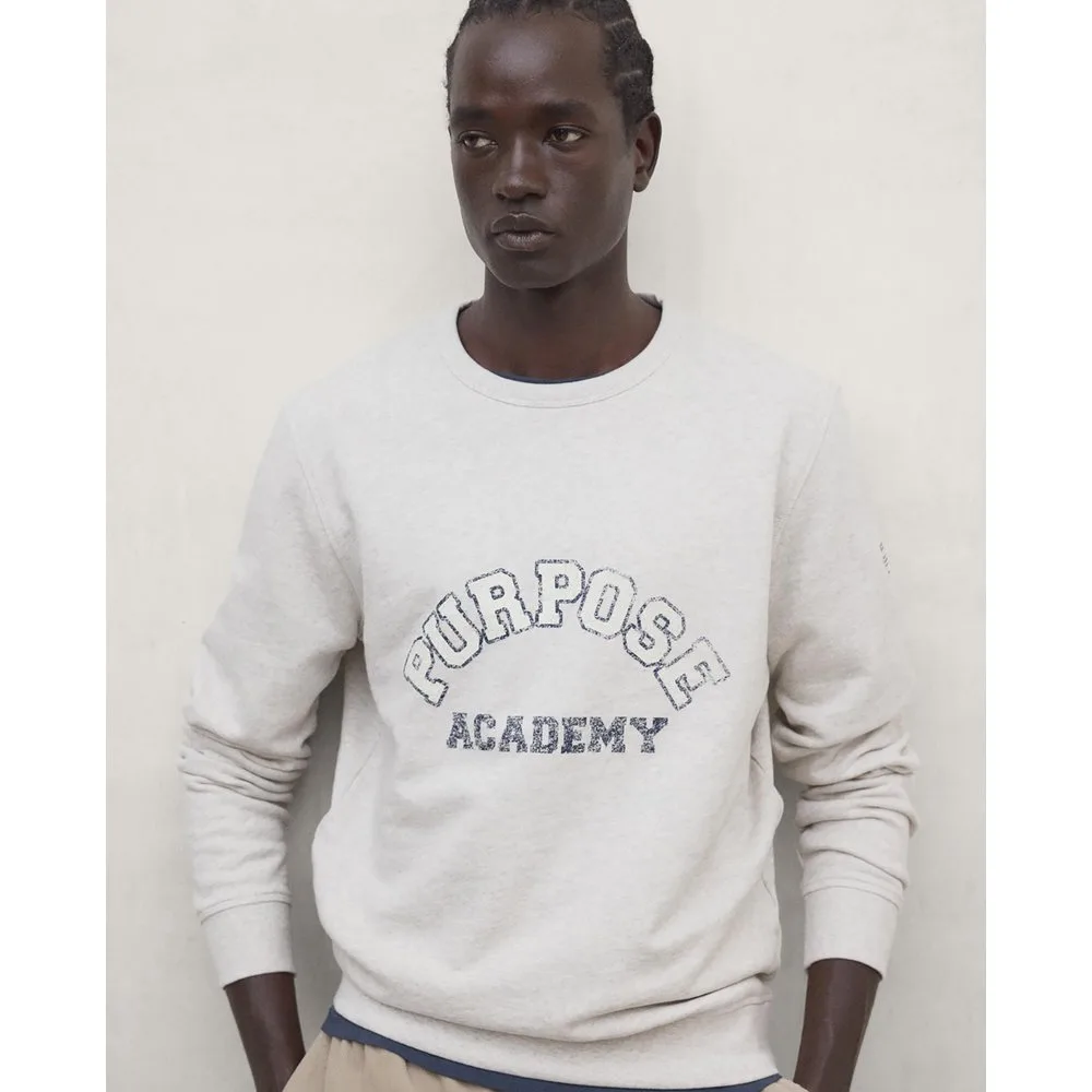 Sudadera de hombre purpose de corte regular en 50% algodón reciclado - Ecoalf - FashionsVida