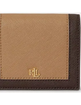 Cartera compacta de piel - Lauren Ralph Lauren - FashionsVida