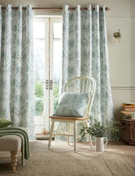 Tuileries Blackout Eyelet Curtains White Mix - Laura Ashley - FashionsVida