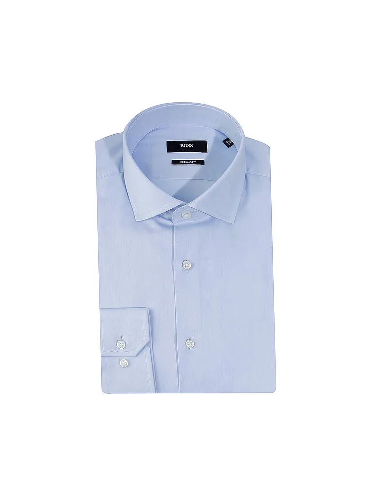 Chemise coupe droite GORDON bleu 40 - BOSS - FashionsVida