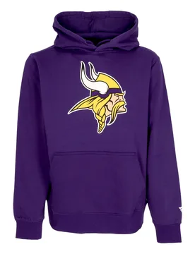 Felpa Cappuccio Uomo Nfl Primary Logo Graphic Hoodie Minvik Dark Purple - FANATICS BRANDED - FashionsVida