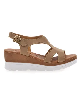 Sandali Marroni Made In Italy Con Zeppa 11074113 37 - MIO TEMPO - FashionsVida