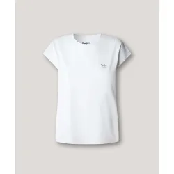 Camiseta de mujer logo estampado fit slim