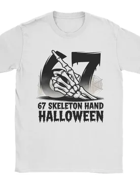Oversized T Shirt Beach 67 Skeleton Hand Halloween Trending T-Shirts Cotton Tshirt for Men Casual Printed Short Sleeve Top Tees - Aliexpress - FashionsVida