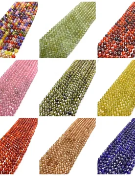 Multicolor Natural Stone Zircon Bead 6mm Faceted Round Loose Bead 1strand DIY Making Necklace Earring Bracelet Jewelry Accessory - Aliexpress - FashionsVida
