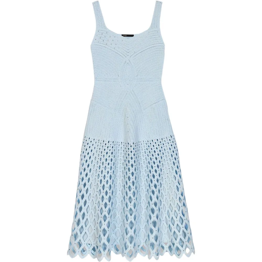 Vestido midi de ganchillo con forro desmontable - Maje - FashionsVida