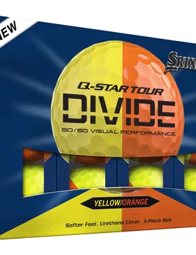 Golfbälle Q-Star Tour 6 Divide - 12er Pack, gelb/orange - Srixon - FashionsVida