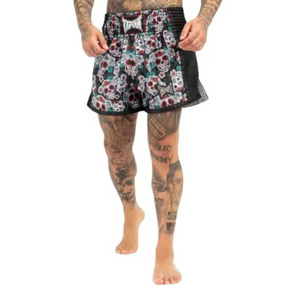 Shorts De Boxe Thaï Bollan Black / Multicolour S - TapouT - FashionsVida