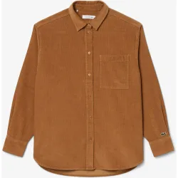 Sobrecamisa de mujer de pana de manga larga