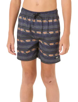 Pantaloncino Da Bagno Raw Energy Mesh Volley Washed Black 16 Anni - Rip curl - FashionsVida