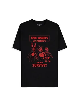 Gaming T-Shirt - Can You Survive - XL bis XXL - für Männer - Größe XXL - schwarz - Männer - male - Five Nights At Freddy's - FashionsVida