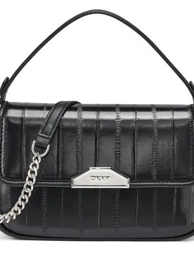 Sac Willa Baguette Small Black / Silver Black One Size unisex - DKNY - FashionsVida