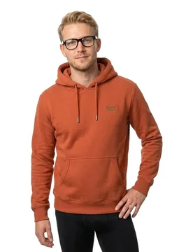Sweat à Capuche Essential Logo Autumn Glaze Brown M - Superdry - FashionsVida