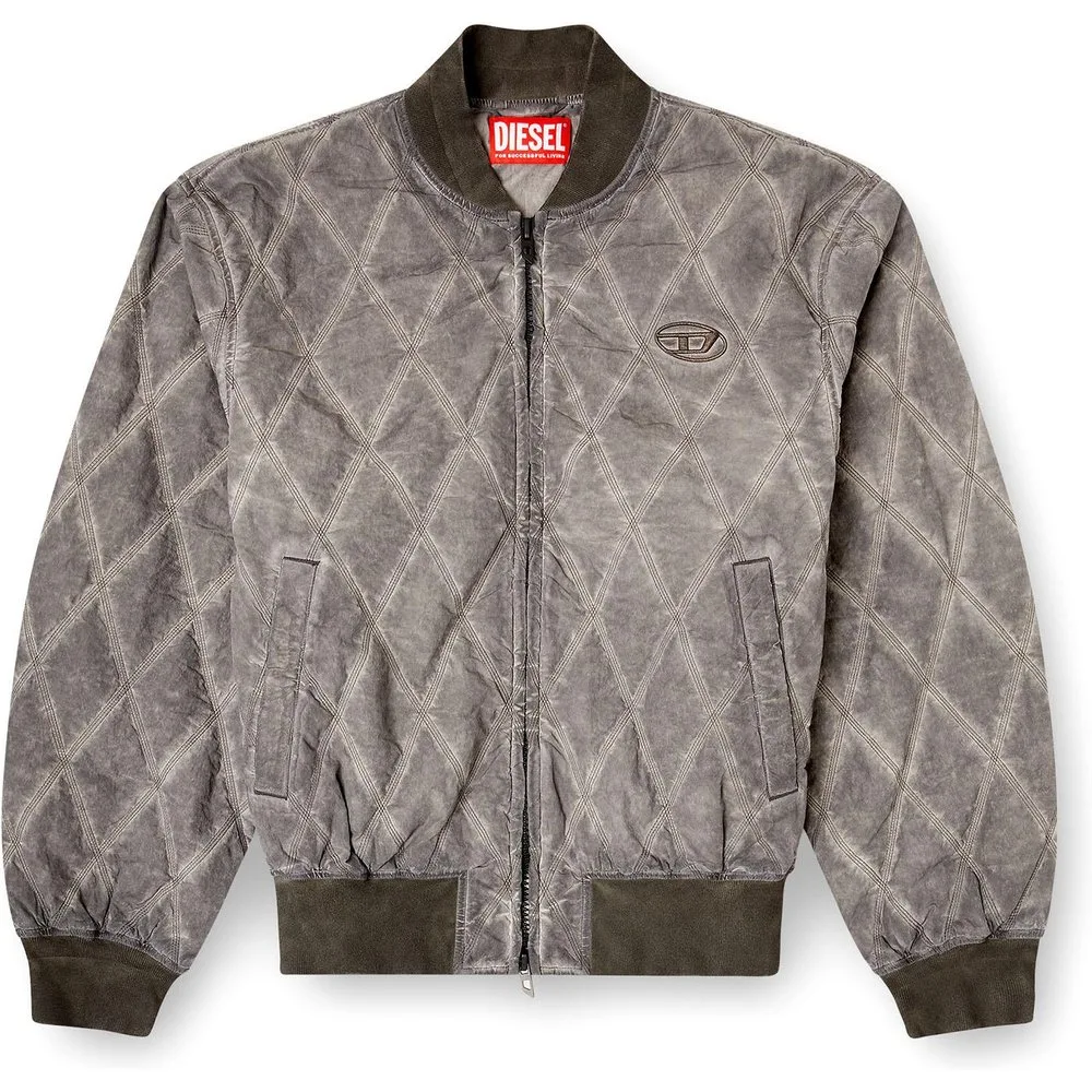 Cazadora bomber de hombre acolchada con parche - Diesel - FashionsVida