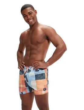 Digital Printed Leisure 14´´ Swimming Shorts Fall / Sweet Apricot / Oxid Grey / Curious Blue / Pale Tan L Men - Speedo - FashionsVida