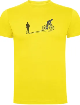 Maglietta A Maniche Corte Bike Shadow Yellow - Kruskis - FashionsVida