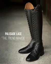 Damen Reitstiefel PALISADE LACE black saffiano 39 XSM