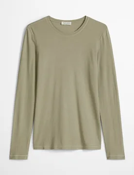 Camiseta de mujer con manga larga slim de punto elástico - MARC O'POLO - FashionsVida