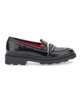 Mocassini Neri Con Dettaglio Dorato 3733FC 39 - PITTARELLO GLAM - FashionsVida