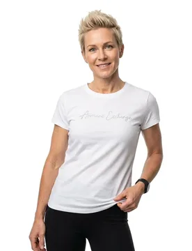 Exchange T-shirt à Manches Courtes Xw001457_af10356 Optic White XS - Giorgio Armani - FashionsVida