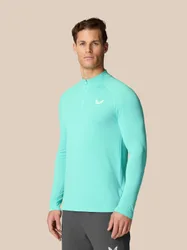 Flow Training 1/4 Zip Top - Light Aqua Light Aqua L male