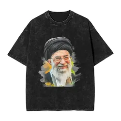 Men S-Seyyed Ali K-Khamenei T-Shirts Top Tees Summer Vintage Short Sleeve T Shirt O-Neck Fashion Casual Tshirt Dropshipping