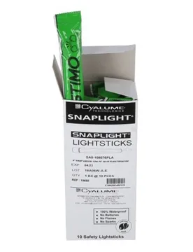 Light Stick 10 Units Green One Size unisex - Cyalume - FashionsVida