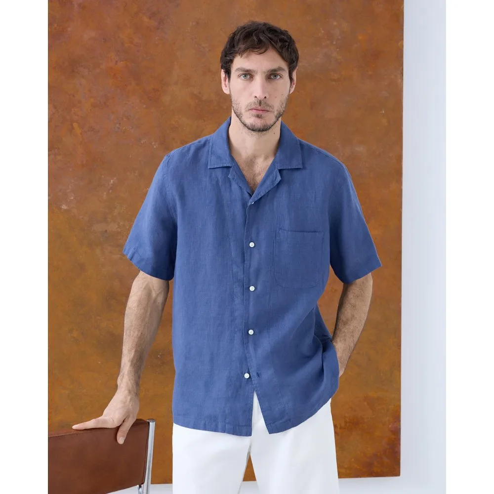 Camisa hombre lino manga corta - Emidio Tucci - FashionsVida