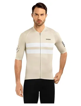 Maglia A Maniche Corte M3 Swift Beige / White - Siroko - FashionsVida
