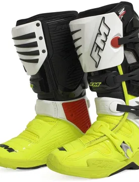 Stivali Noto Cross Enduro TYPHOON 3 Nero Bianco Gi taglia 45 - Fm racing - FashionsVida