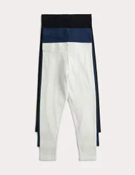 Pack Cotton Rich Leggings (2-8 Yrs) Multi female