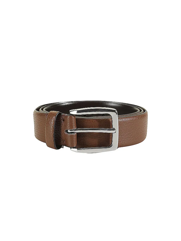 Cintura in pelle marrone 85 - Windsor - FashionsVida