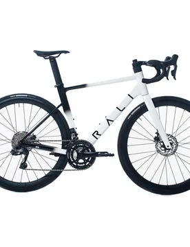 Bicicleta de Carretera Unisex Negra Blanca RDL - Rali - FashionsVida