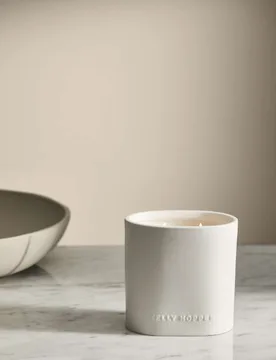 No. 1 Fragrance Oval Ceramic Candle 800g White Mix - M&S X Kelly Hoppen - FashionsVida