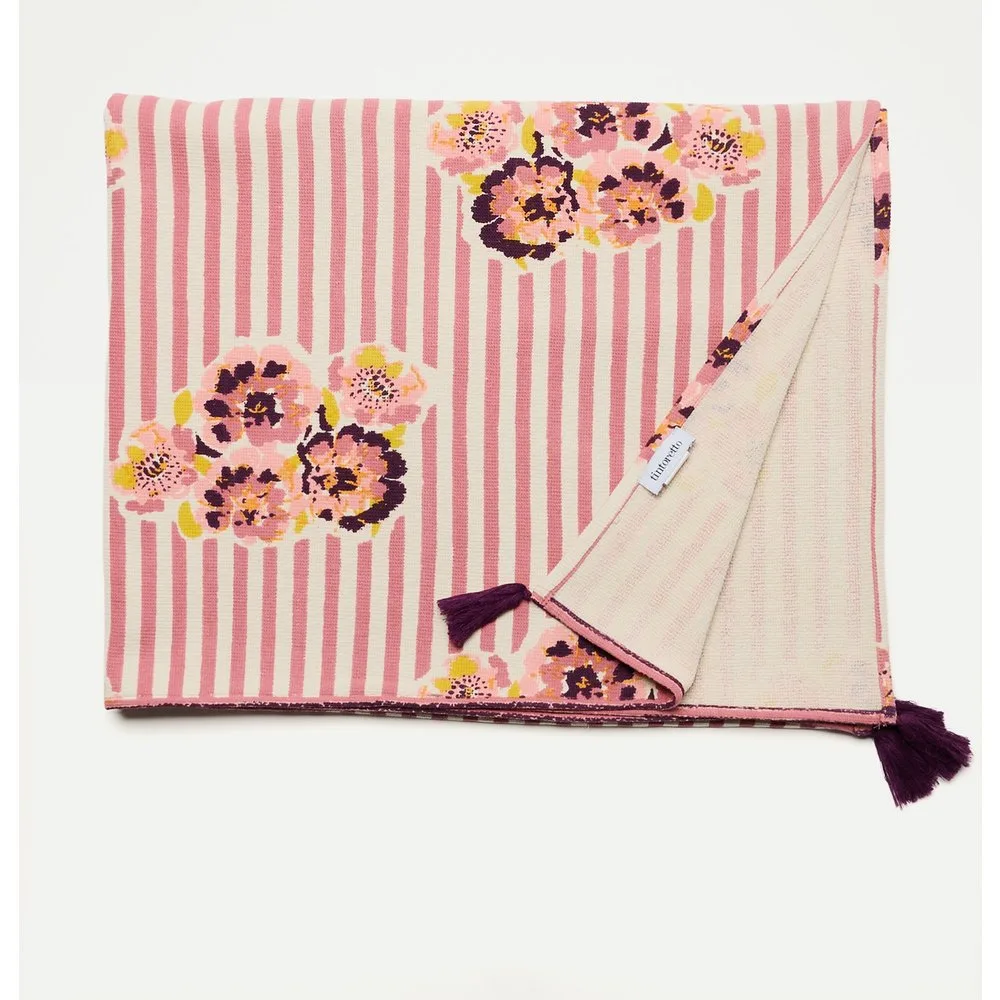 Kikoy print raya flor con bolso - Tintoretto - FashionsVida