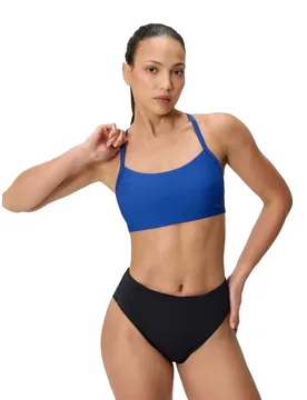 Solid Racerback Bikini Top Zaffre Blue S Women - Speedo - FashionsVida