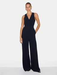 Sleeveless Tailored Jumpsuit Navy female