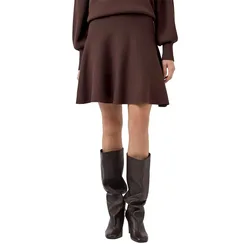Gonna Corta A Vita Alta Fonny Knit Chocolate Brown M