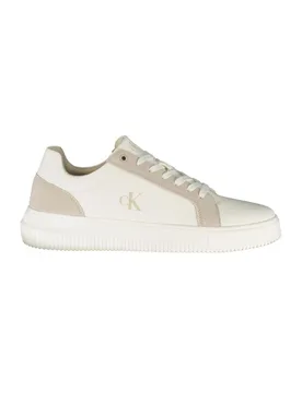 Mens Ck Jeans Lowtop Sneakers Casual - Ivory - Size Eu 40 - Calvin Klein - FashionsVida