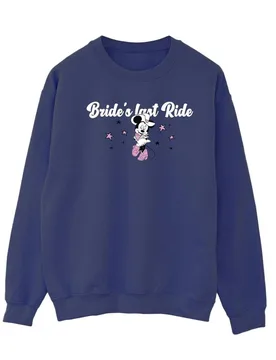 Women's Bride´s Last Ride Minnie Mouse Sweatshirt in Navy Size: Large - Navy - Size: L - Disney - FashionsVida